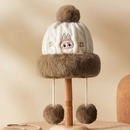 Labubu Warm Fluffy Holiday Series – Plush Hat