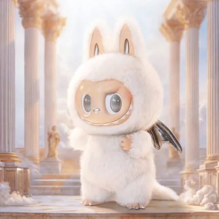 Labubu Angel in Clouds Viny Face Doll