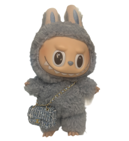 Labubu Blue CC Fabric Purse