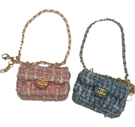 Labubu Blue CC Fabric Purse