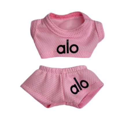 Labubu @lo Pink Jersey outfit (2 piece set)