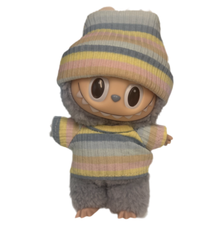 Labubu Blue Stripe outfit (2 piece set)