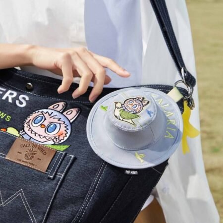 Labubu Denim Messenger Bag- Wild Series