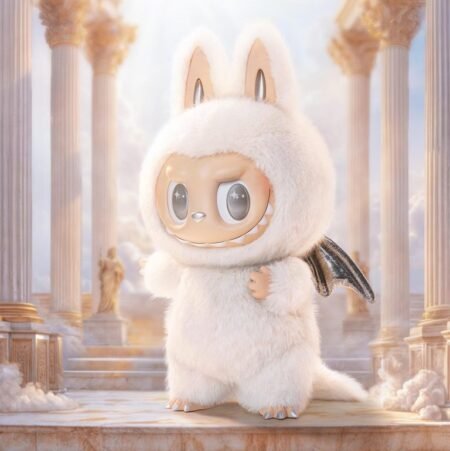 Labubu Doll Angel In Clouds Vinyl Face