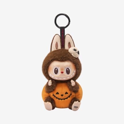 Labubu Sitting Pumpkin Vinyl Plush Pendant