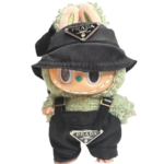 Labubu Black Overall outfit (2 piece set)