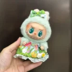 Labubu Cute  Green dress